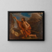 San Giovanni Battista nel deserto - Guercino — quadro incorniciato alla parete