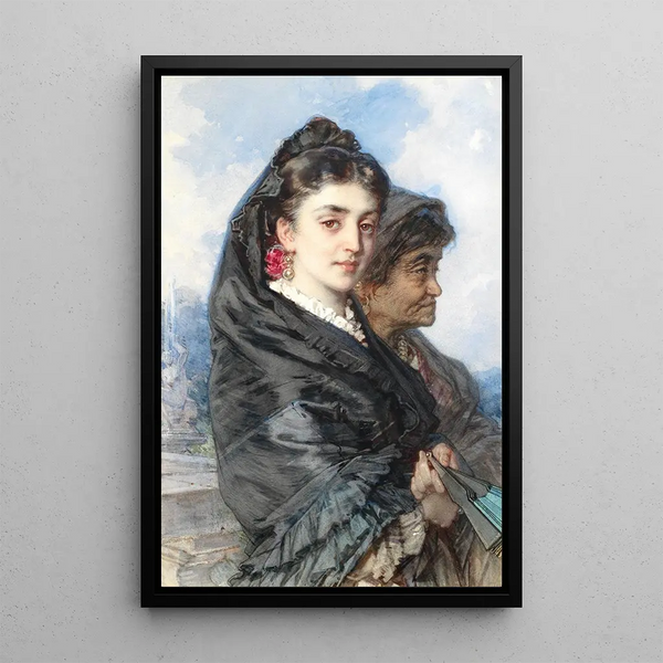 La chaperonne - Guido Bach — quadro incorniciato alla parete