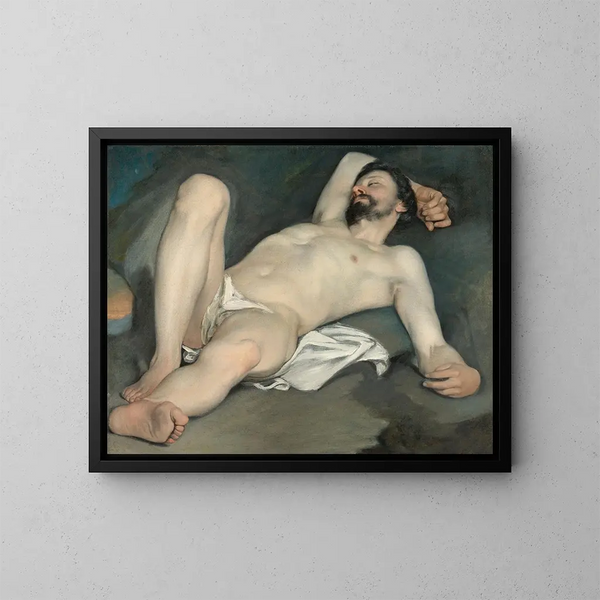 Nu maschile disteso - Guido Cagnacci — quadro incorniciato alla parete