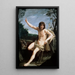 San Giovanni Battista nel deserto - Guido Reni — quadro incorniciato alla parete