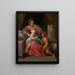 Vergine con Bambino e San Giovanni Battista - Guido Reni — quadro incorniciato alla parete