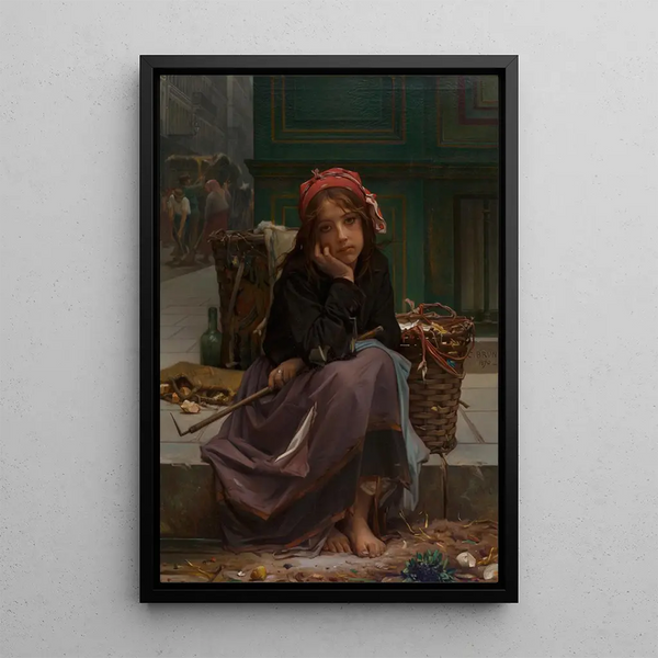 Le jeune vendeur de chiffons - Guillaume Charles Brun — quadro incorniciato alla parete