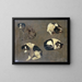 Quattro studi di cane - Guillaume Anne van der Brugghen — quadro incorniciato alla parete