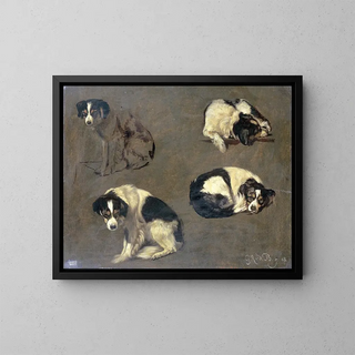 Guillaume Anne van der Brugghen - Four Studies of a Dog.webp