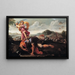David e Golia - Guillaume Courtois — quadro incorniciato alla parete