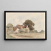 Casa di campagna - Guillaume van der Hecht — quadro incorniciato alla parete
