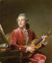 Uomo con violino - Guillaume Voiriot — vista dell’opera