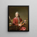 Uomo con violino - Guillaume Voiriot — quadro incorniciato alla parete