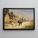 La fontaine rouge vicino alla fontana - Guillermo Gómez Gil — quadro incorniciato alla parete