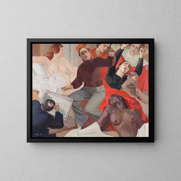 Autoritratto - Guillermo Laborde — quadro incorniciato alla parete