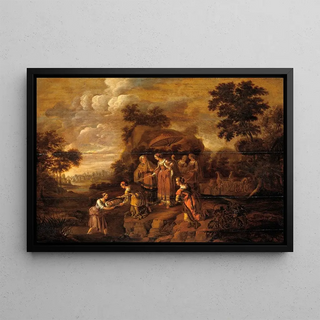 Guilliam du Gardijn - Pharaohs Daughter discovers Moses in the Rush Basket.webp