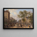 Le boulevard des Italiens, Parigi - Giuseppe Canella — quadro incorniciato alla parete