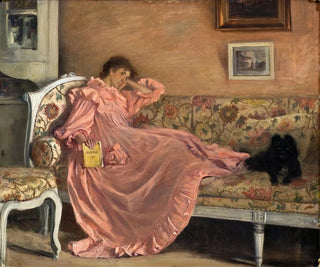 Gustaf Cederstrm - Carola Sitting on the Sofa.webp