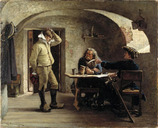 Sergenti reclutatori - Gustaf Cederström — vista dell’opera