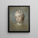 Ritratto di una dama - Gustaf Lundberg — quadro incorniciato alla parete