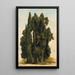 Studio di cipressi - Gustaf Wilhelm Palm — quadro incorniciato alla parete