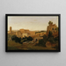 Vista di Roma con il Colosseo, studio - Gustaf Wilhelm Palm — quadro incorniciato alla parete