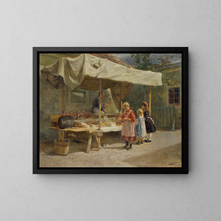 Gustav August Hessl - At the Gingerbread Booth.webp