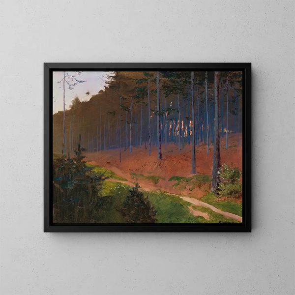 Sentier forestier près de Weinzierl - Gustav Bamberger — quadro incorniciato alla parete