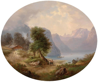 Gustav Barbarini - Partie aus dem Salzkammergut.webp