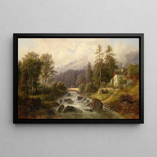 Partie près de Weyer - Gustav Barbarini — quadro incorniciato alla parete