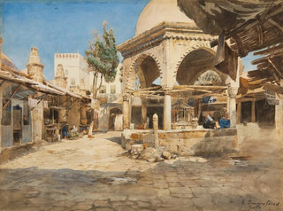 Un puits à Jaffa - Gustav Bauernfeind — vista dell’opera