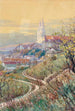 Vue de l'église abbatiale de Klosterneuburg - Gustav Feith — vista dell’opera