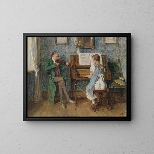 Musica da salotto - Gustav Igler — quadro incorniciato alla parete