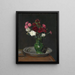 Bouquet di garofani - Gustav Kampmann — quadro incorniciato alla parete