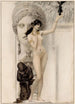 Allégorie della scultura - Gustav Klimt — vista dell’opera