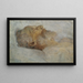 Vecchio uomo sul suo letto di morte - Gustav Klimt — quadro incorniciato alla parete
