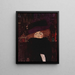 Donna con cappello e boa di piume - Gustav Klimt — quadro incorniciato alla parete