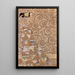 L'Attesa - Gustav Klimt — quadro incorniciato alla parete