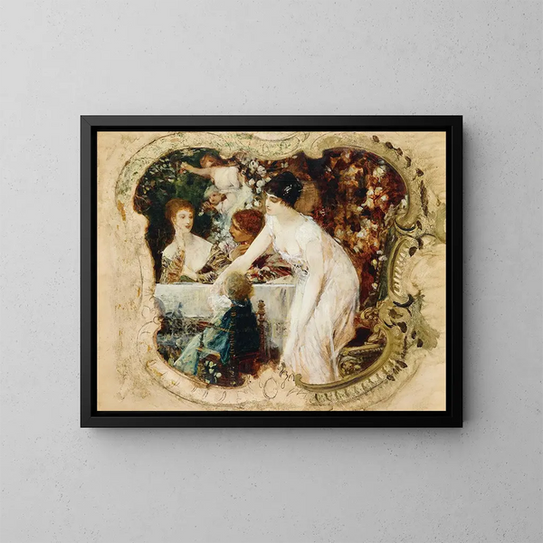Riproduzione del dipinto Studio per il teatro municipale di Karlsbad - Gustav Klimt