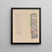 Due modelli per la foglia decorativa di Otto Wagner - Gustav Klimt — quadro incorniciato alla parete