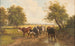 Mandria di mucche in un vasto paesaggio - Gustav Ranzoni — vista dell’opera