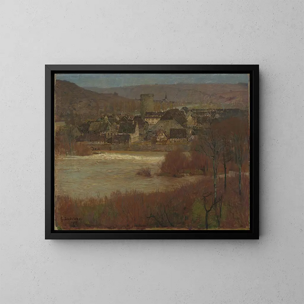 Besigheim sul Neckar - Gustav Schönleber — quadro incorniciato alla parete