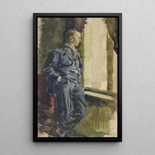 Portrait d'un fils de l'artiste - Gustav Schrägle — quadro incorniciato alla parete