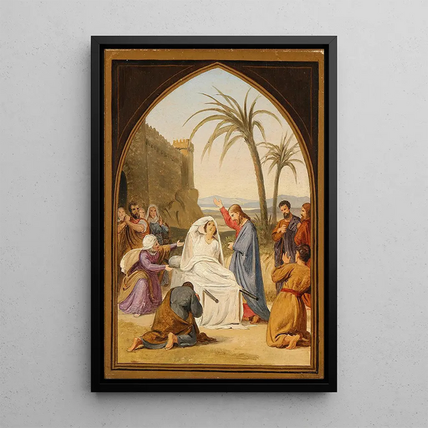 La fille de Jaïre - Gustav Theodor Wegener — quadro incorniciato alla parete