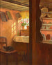 Interno ordinario con luce del sole attraverso la finestra - Gustav Vermehren — vista dell’opera