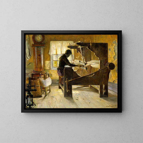 Au métier à tisser - Gustav Wentzel — quadro incorniciato alla parete