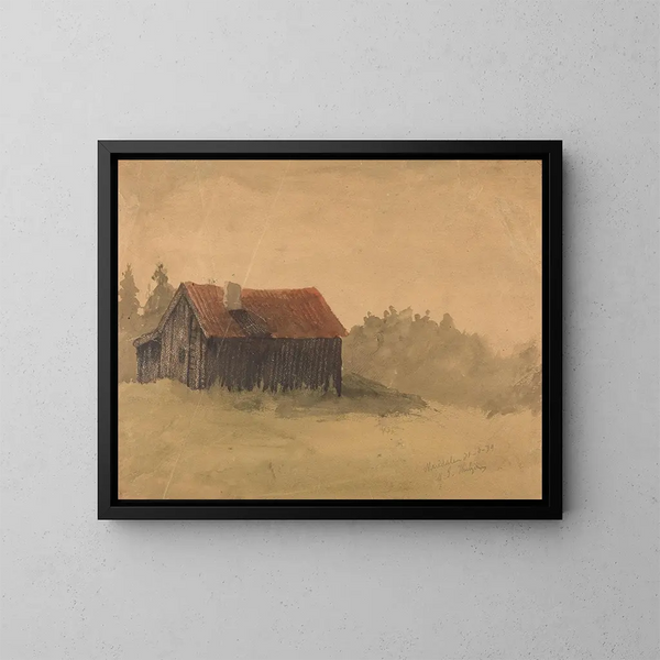 De Maridalen - Gustav Wentzel — quadro incorniciato alla parete