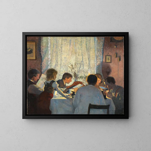 Umore del mattino - Gustav Wentzel — quadro incorniciato alla parete