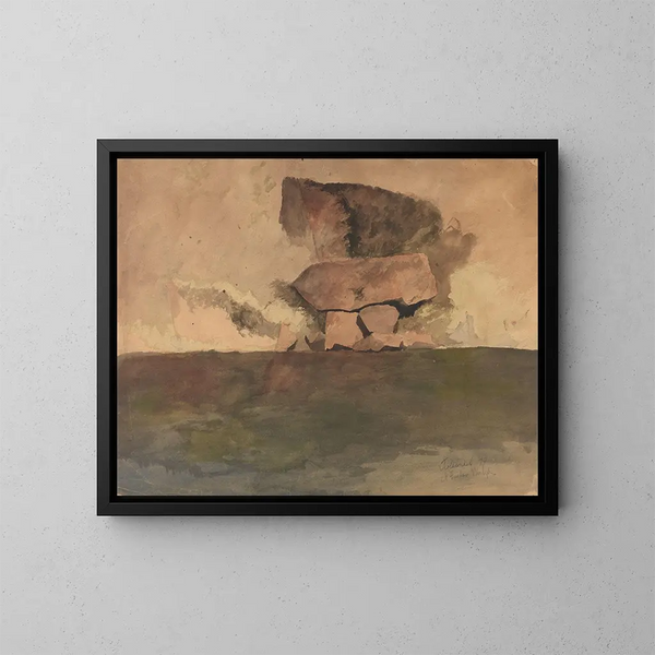 Blocchi di pietra - Gustav Wentzel — quadro incorniciato alla parete