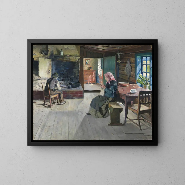 Gli agricoltori pensionati - Gustav Wentzel — quadro incorniciato alla parete