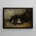 Cavalli al fiume - Gustave-Achille Guillaumet — quadro incorniciato alla parete
