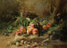 Pesche e cesta di uva in un sottobosco - Gustave-Émile Couder — vista dell’opera