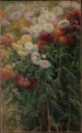 Chrysanthèmes dans le jardin à Petit-Gennevilliers - Gustave Caillebotte — vista dell’opera