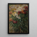 Chrysanthèmes dans le jardin à Petit-Gennevilliers - Gustave Caillebotte — quadro incorniciato alla parete