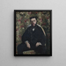Ritratto di un cabasois - Gustave Caillebotte — quadro incorniciato alla parete